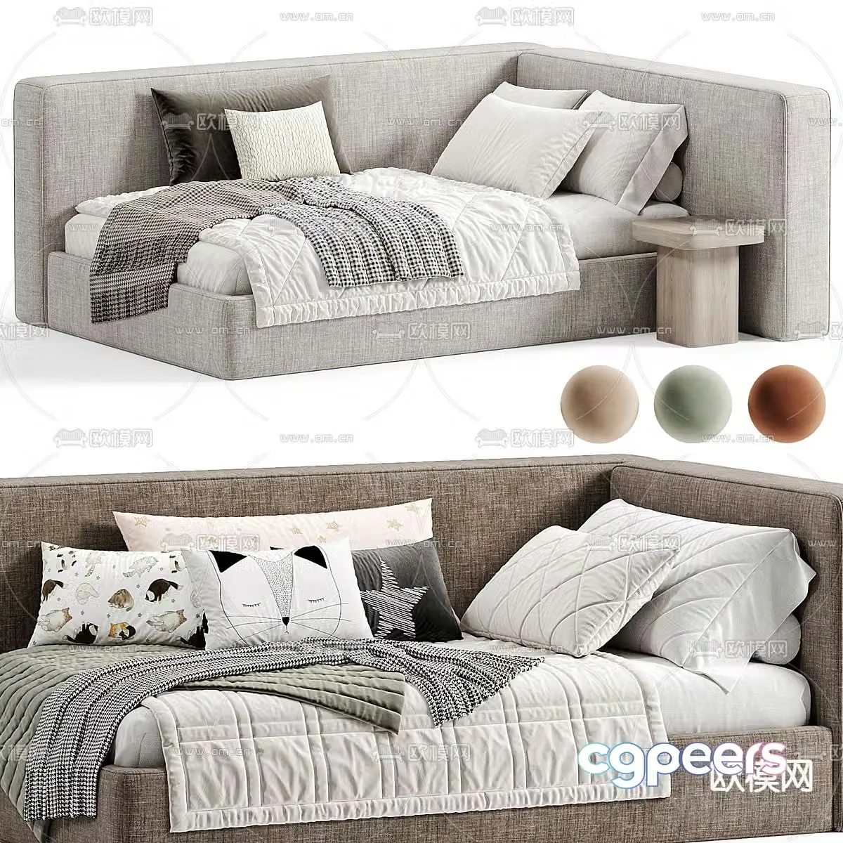 Mebelform children’s bed single bed 3d model