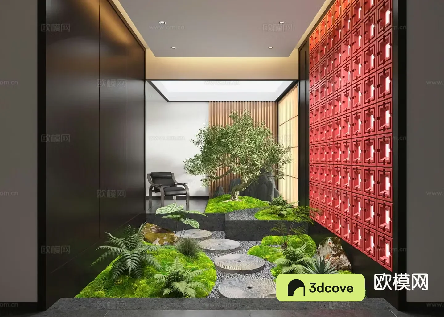 New Chinese style interior landscape