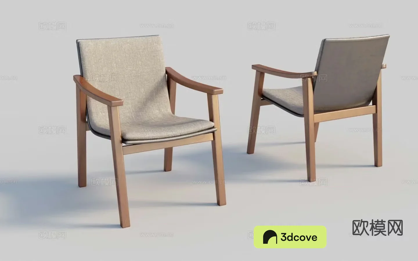 Nordic armchair dining chair