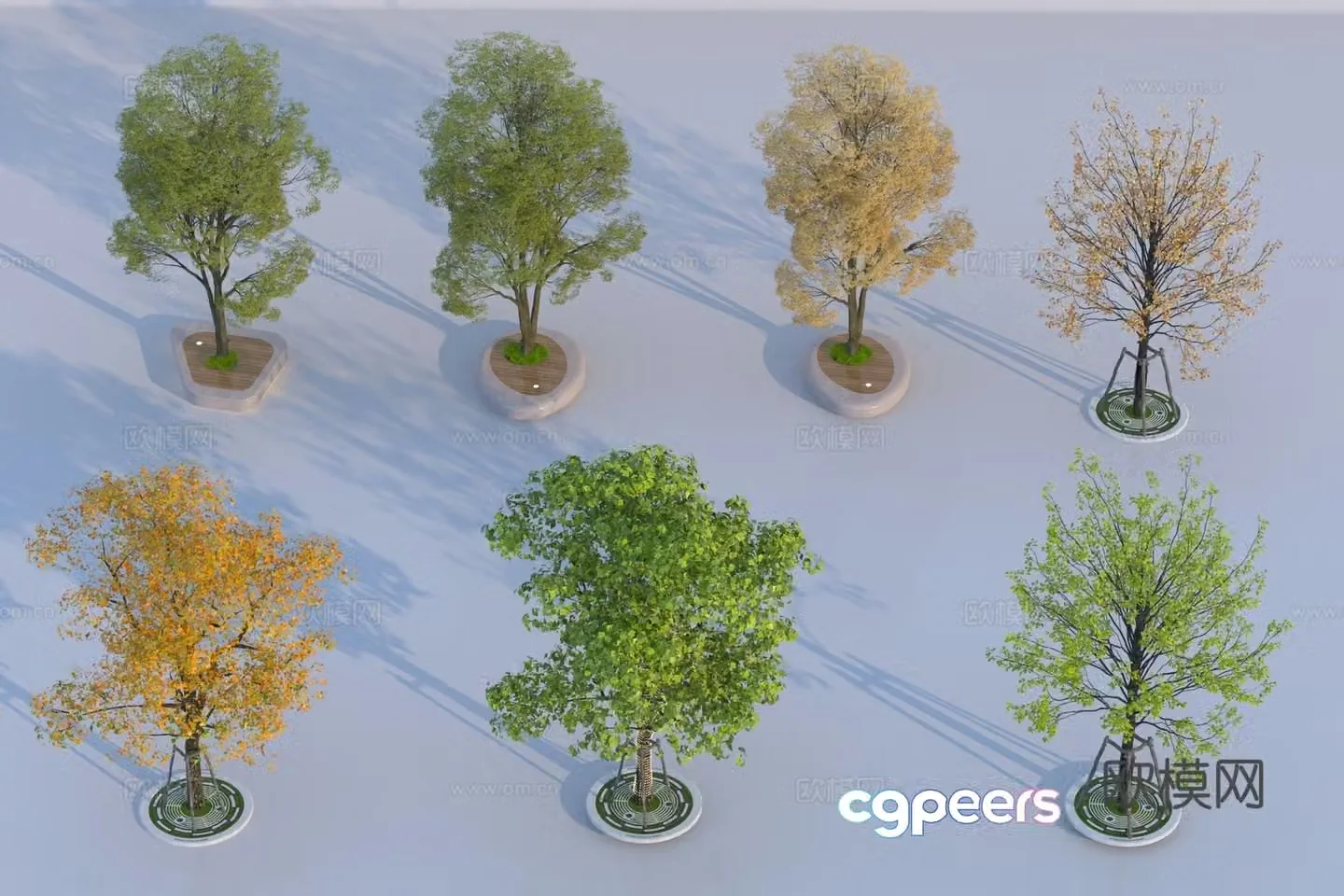 Modern tree landscape tree 3d model