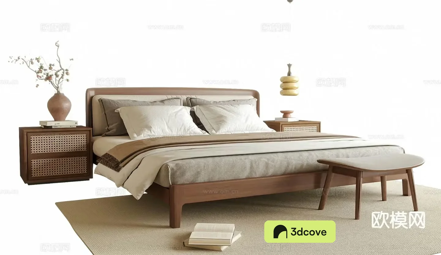 Medieval style double bed