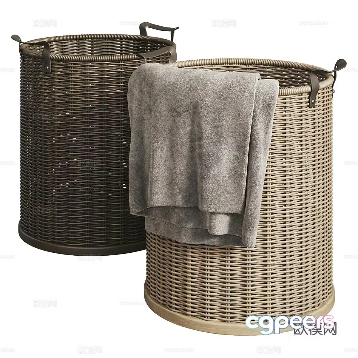 Laundry basket storage basket basket 3d model