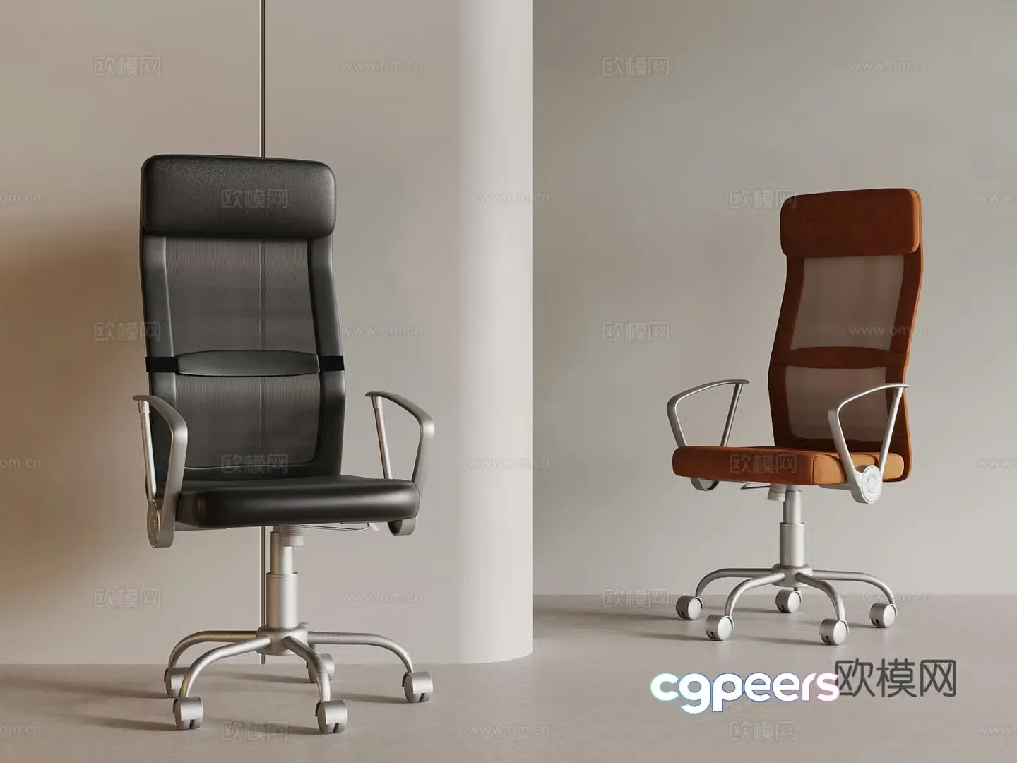 Modern office chair 3d model