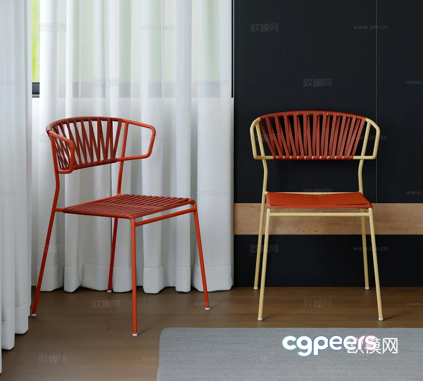 Modern casual chair 3D model