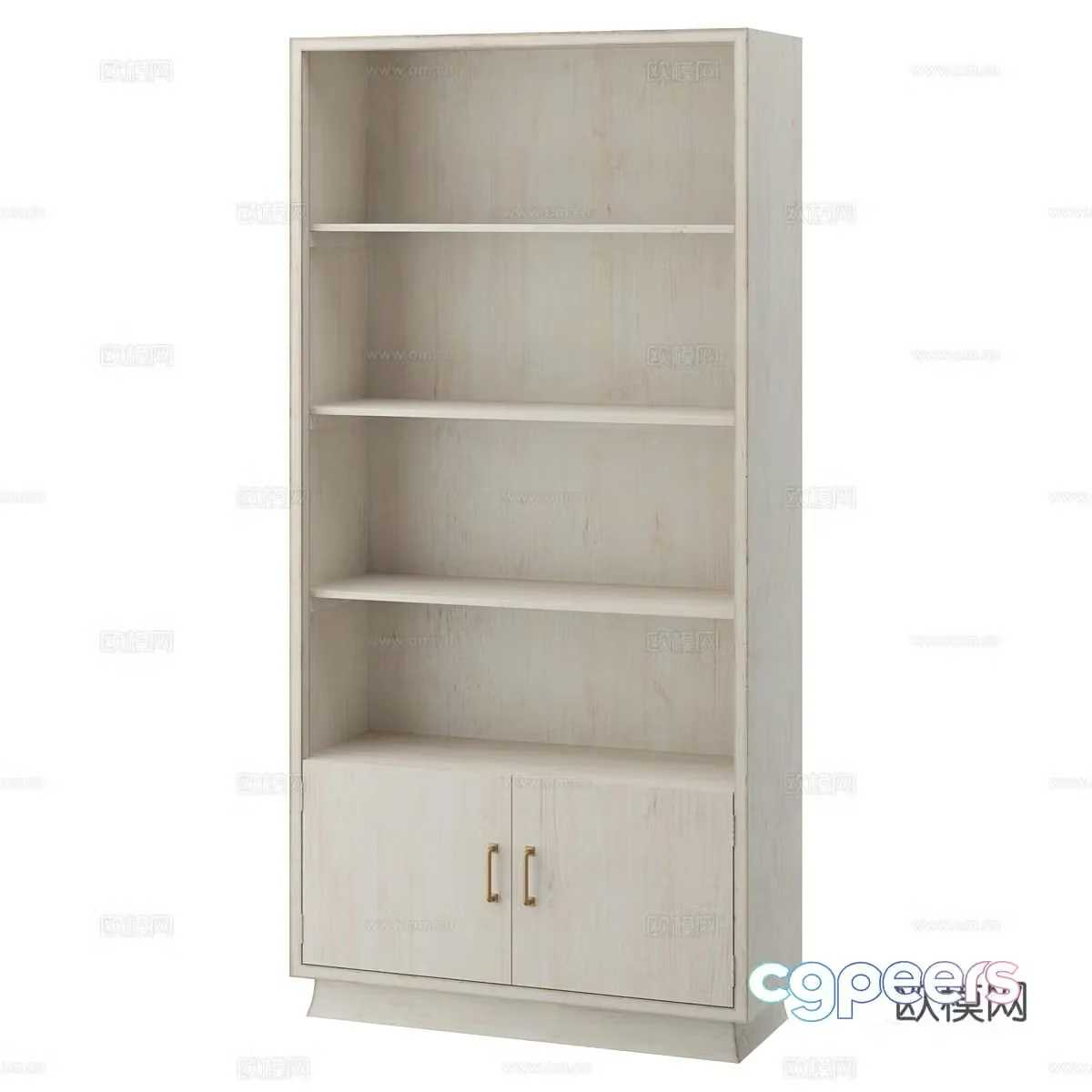 Nordic simple bookcase bookcase simple bookcase low cabinet decorative low cabinet 3d model