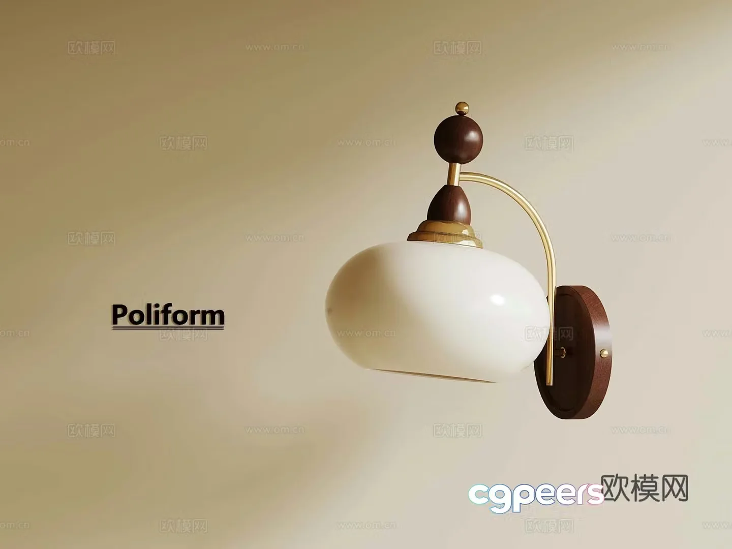 French medieval style wall lamp bedside wall lamp decorative lamp 3d model