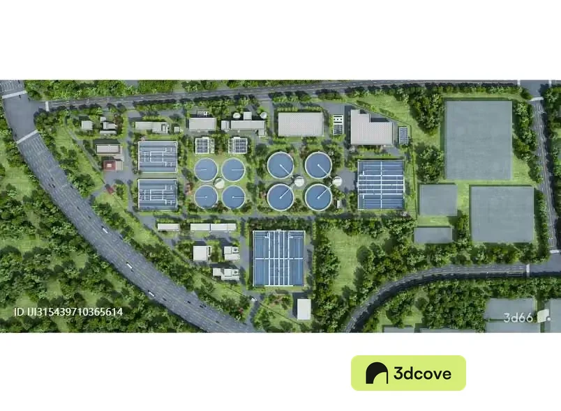 Aerial View Of A Sports Complex