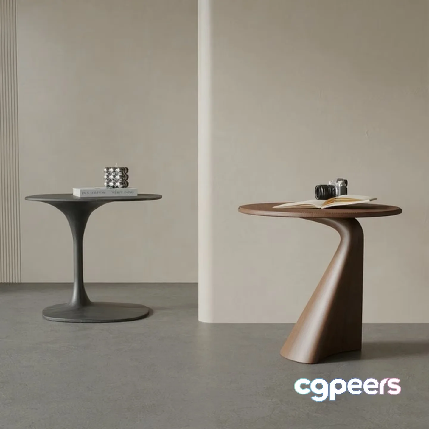 Modern Minimalist Tables 3D Model – 7043 – VRAY Render