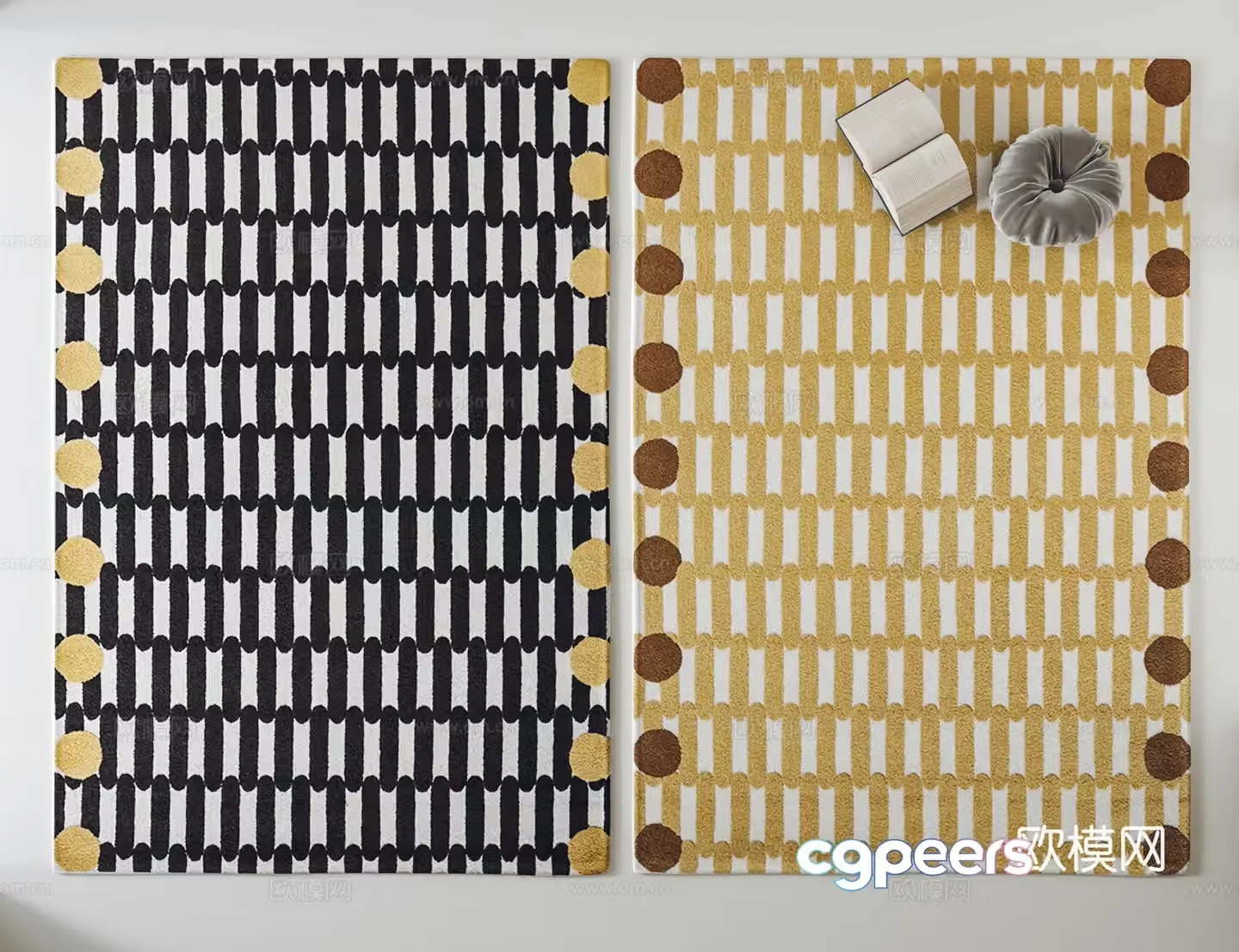 Modern carpet Fabric carpet 3d model