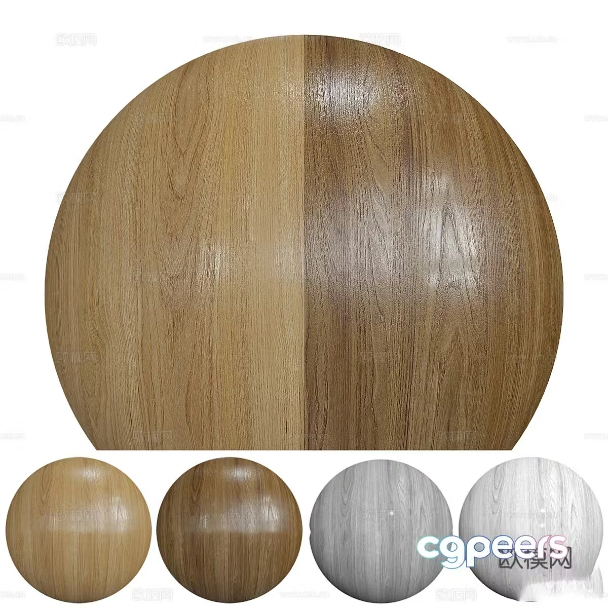 New Chinese style log wood grain wood veneer 3D model