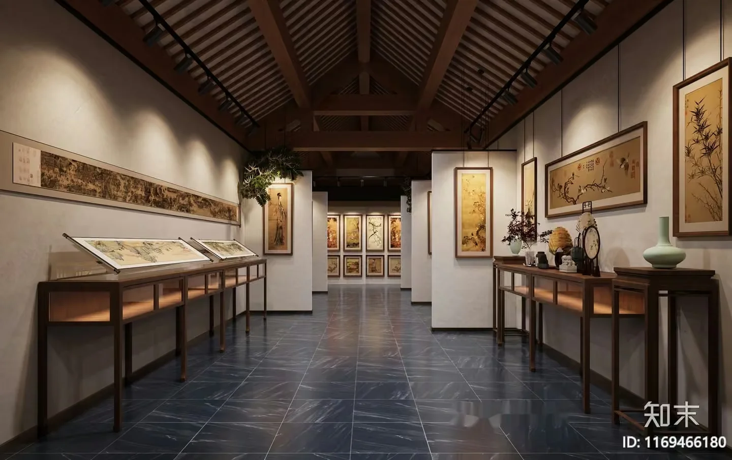 Art Gallery 3D Model – 698 – VRAY Render