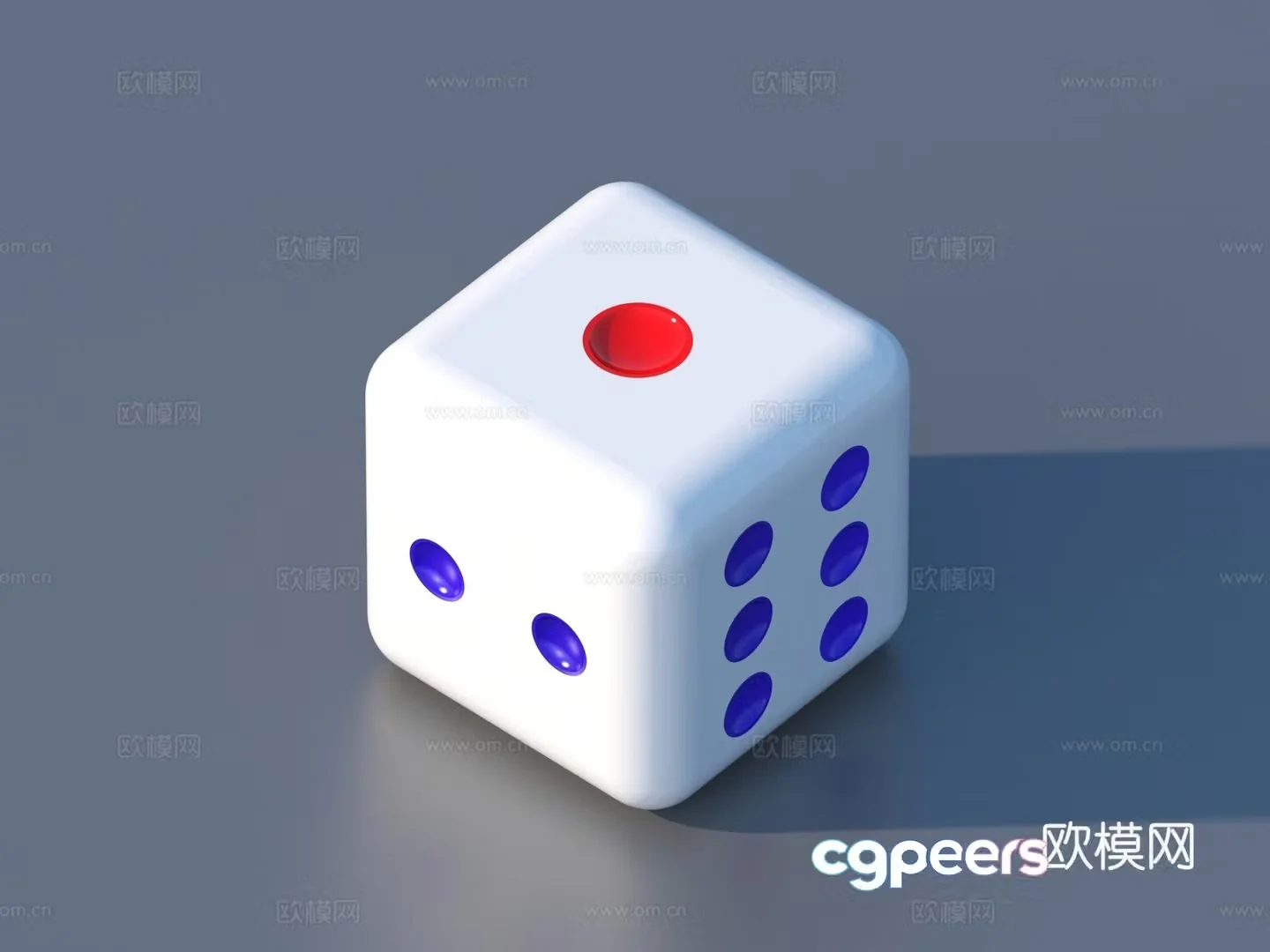 Dice Color Sieve Game Dice 3D Model