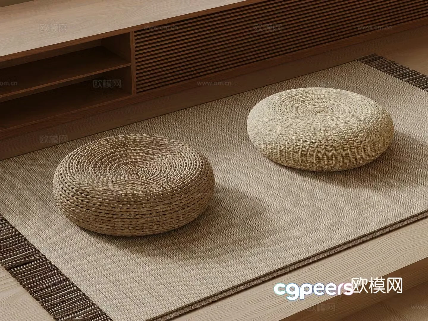 New Chinese cushion 3D model