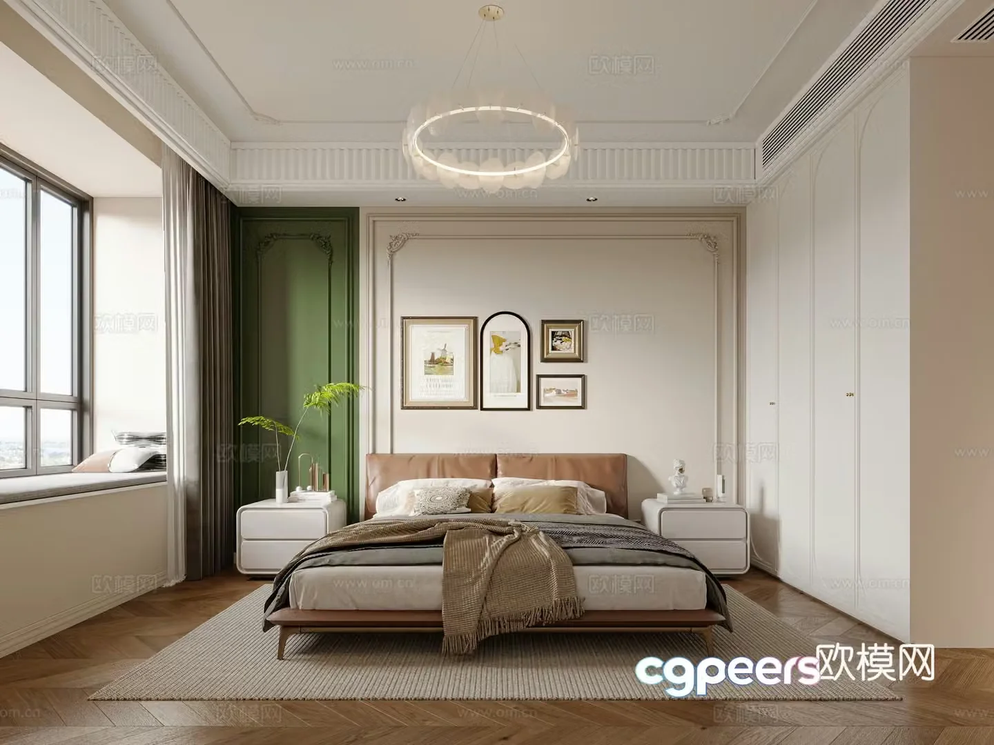 French bedroom 3d model
