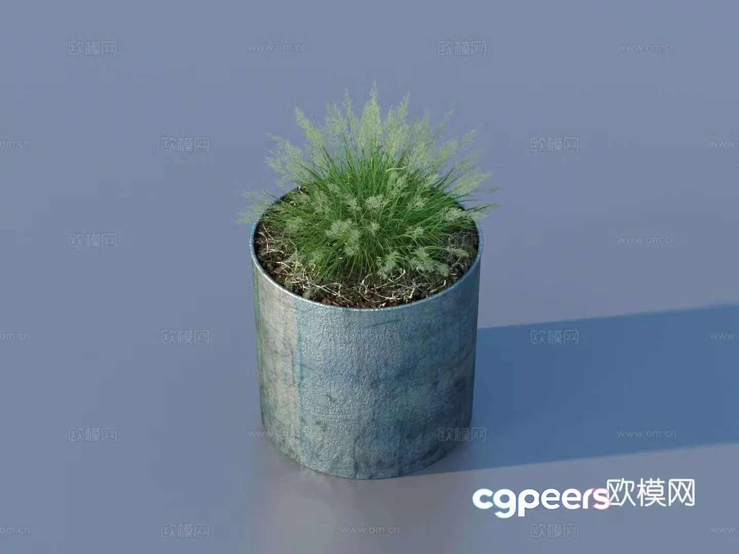flowerpot potted plant green plant plant 3d model