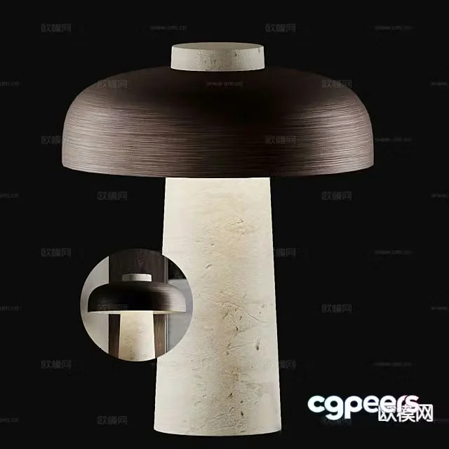 Medieval style lamps lighting lamp table lamp 3d model