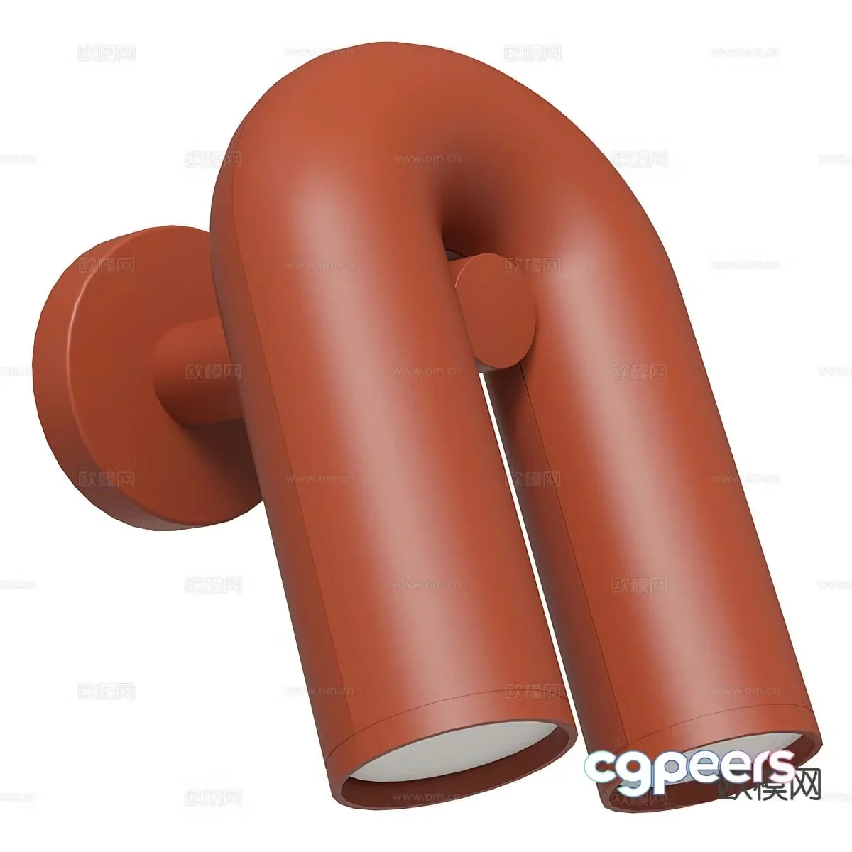 Nordic simple wall lamp 3d model
