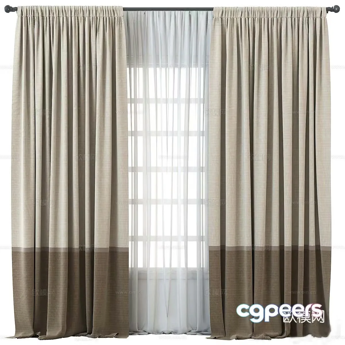 Curtain 3d model