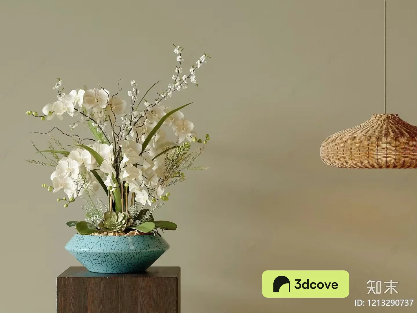A Wicker Light Fixture