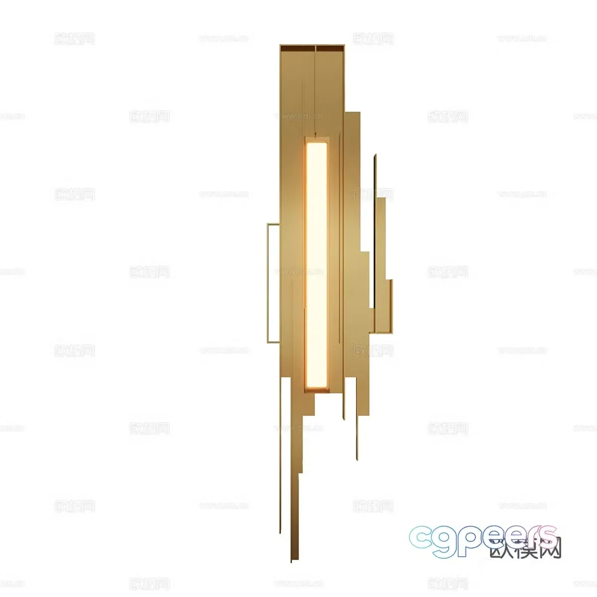 Light luxury wall lamp 3D model