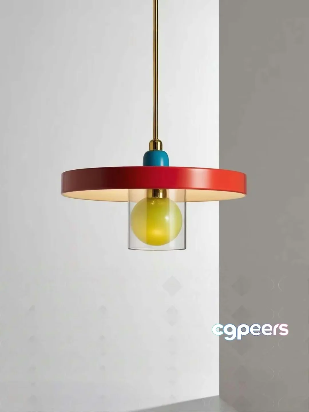 Gold Light Fixture 3D Model – 5874 – CORONA Render