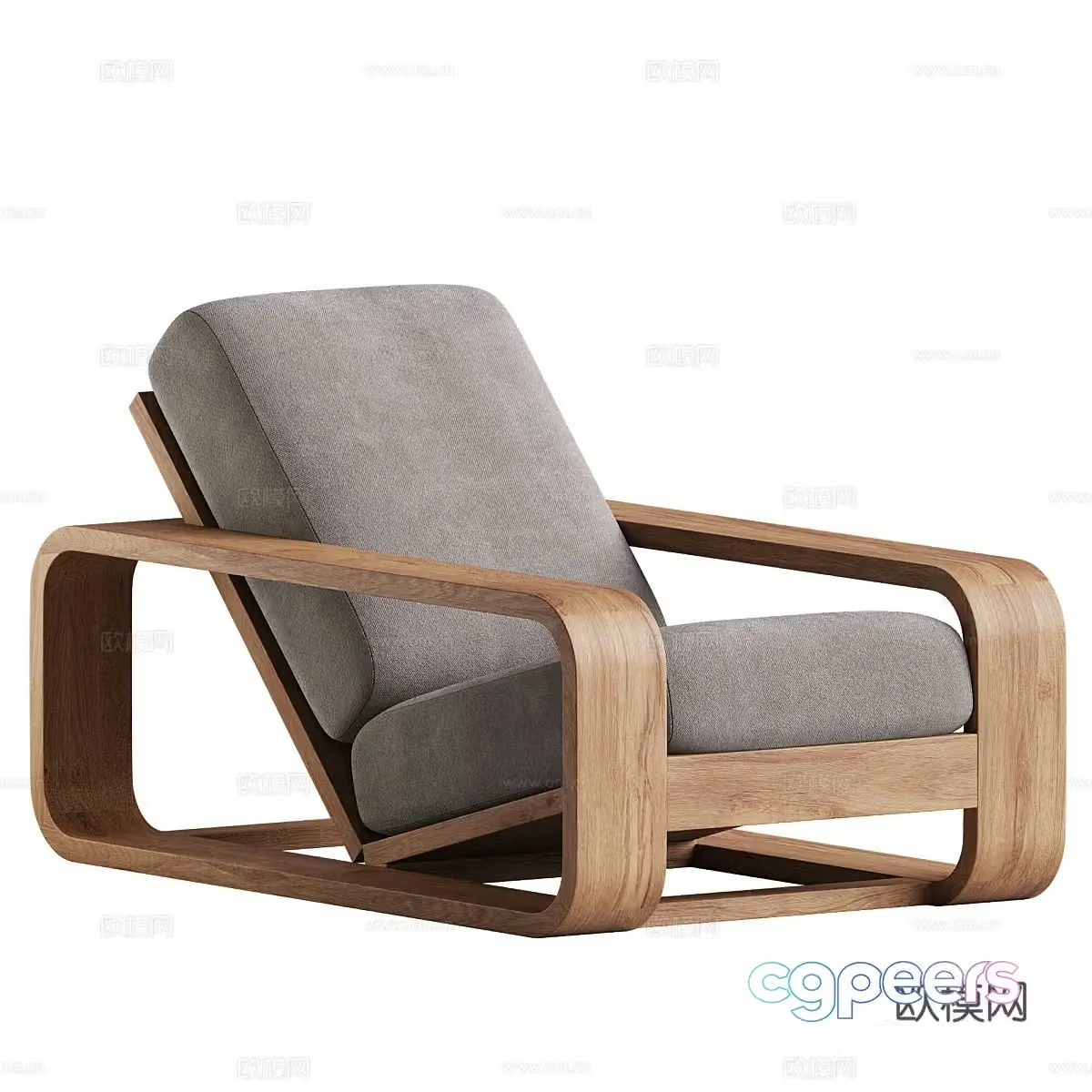 Single sofa casual sofa 3d model