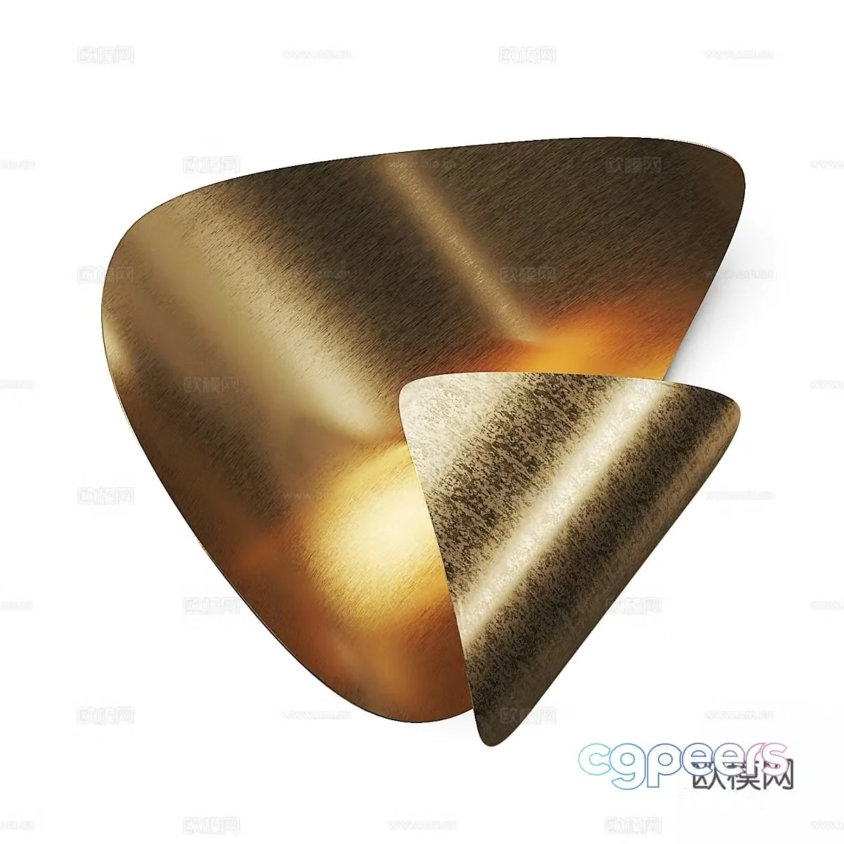 New Chinese metal wall lamp 3D model