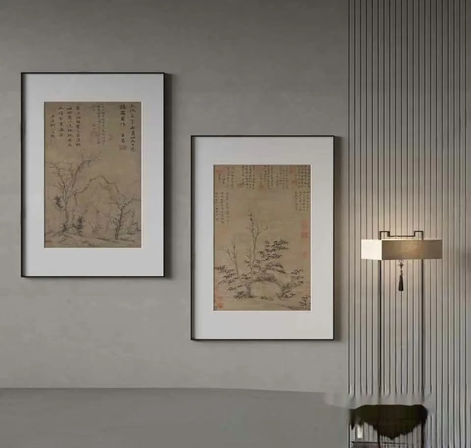 Two Framed Landscape Paintings On A Wall 3D Model – 17616 – VRAY Render