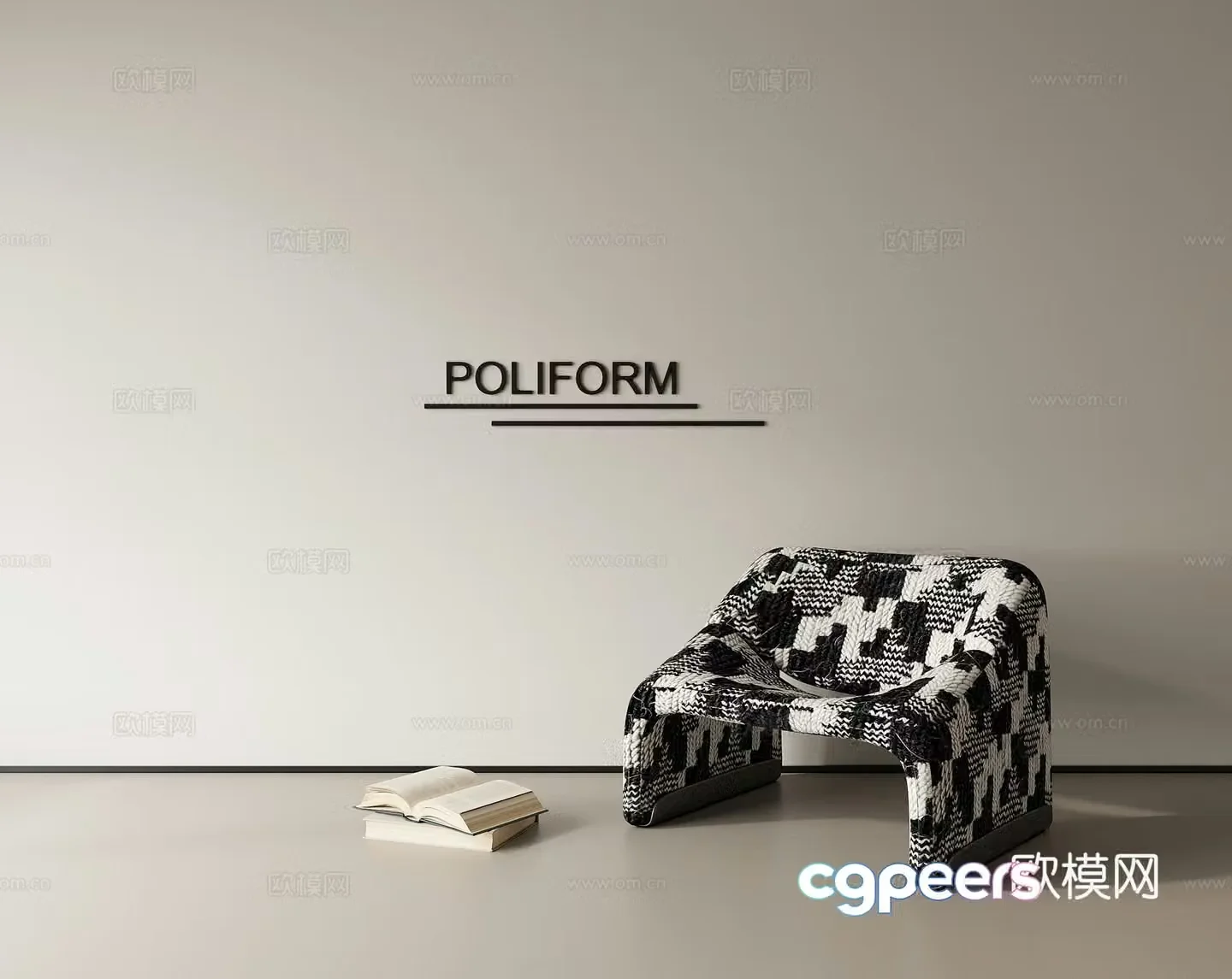 Leisure chair lazy sofa 3d model