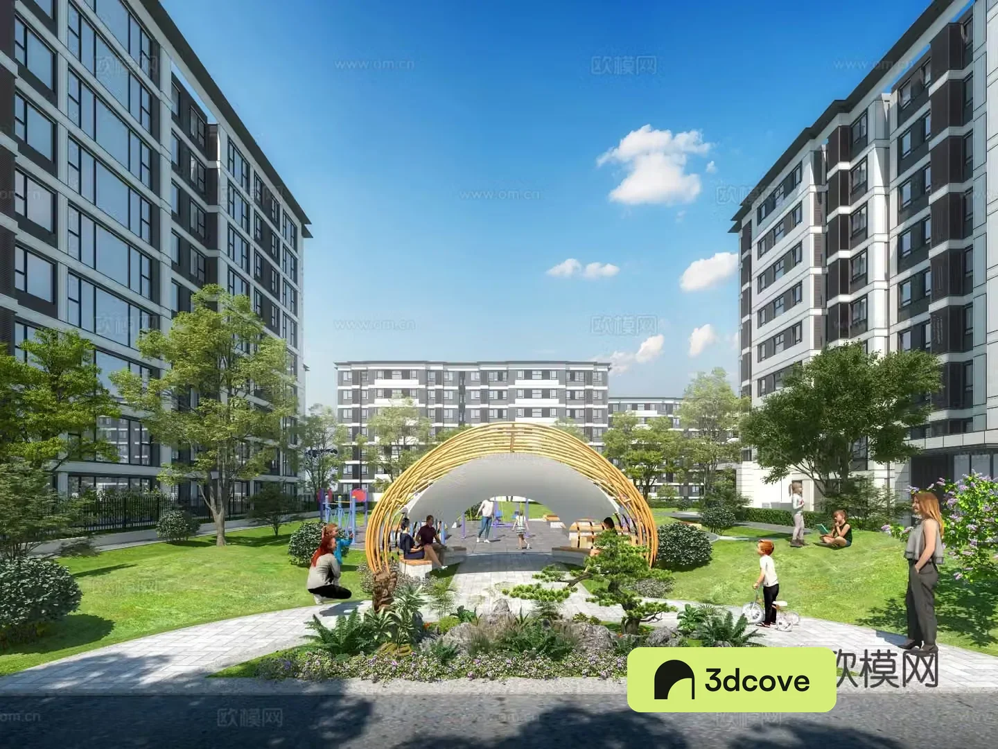 residential corridor landscape