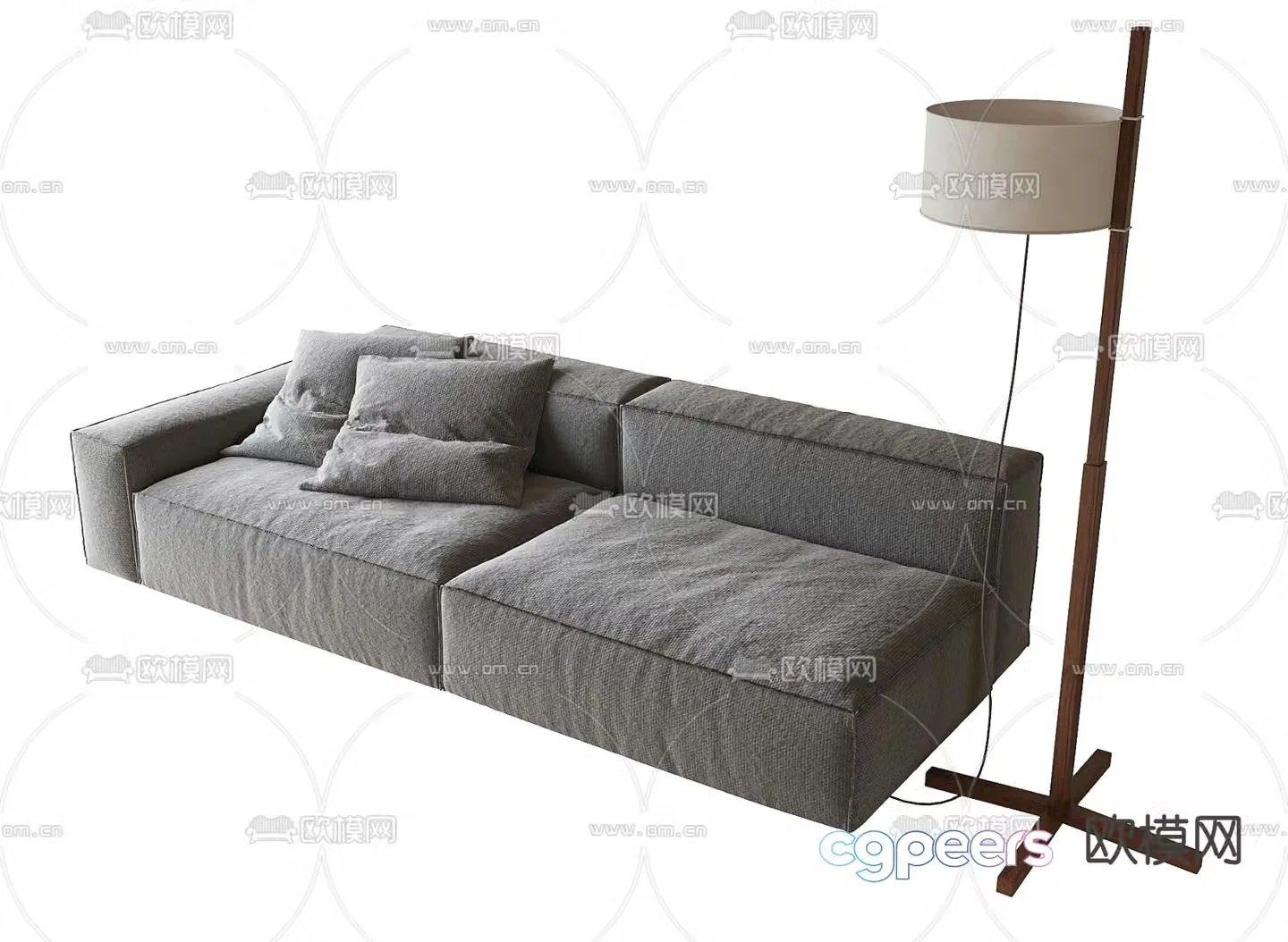 Modern love sofa 3d model