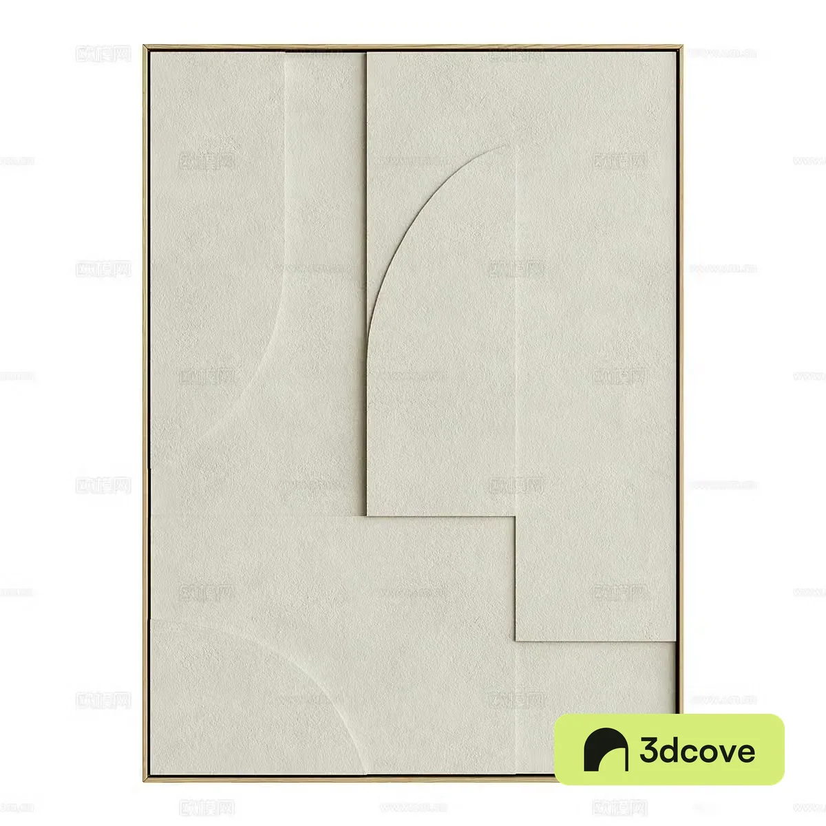 New Chinese style Wasabi hanging painting picture frame 3d model