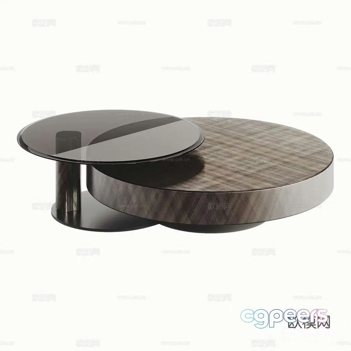 CATTELAN Italian coffee table 3D model of mother-in-law coffee table