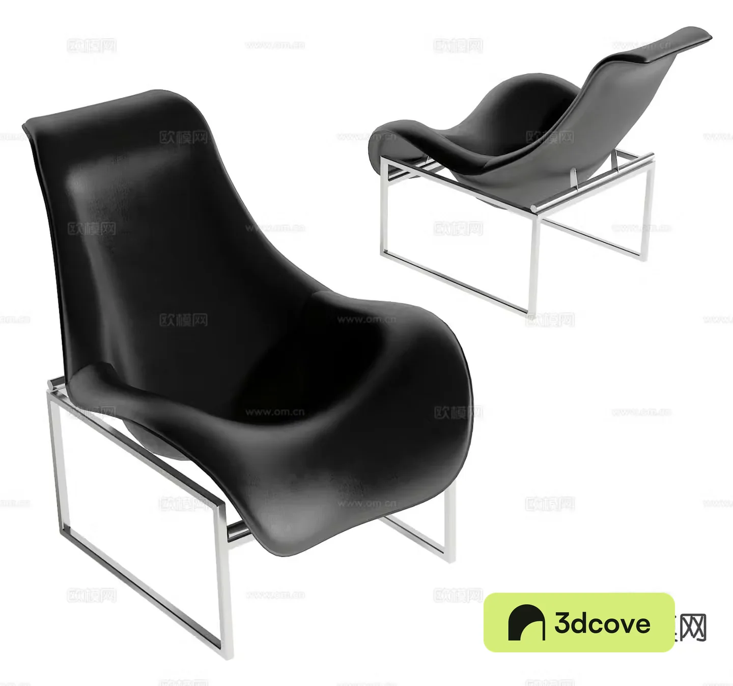 Leather chair lounge chair