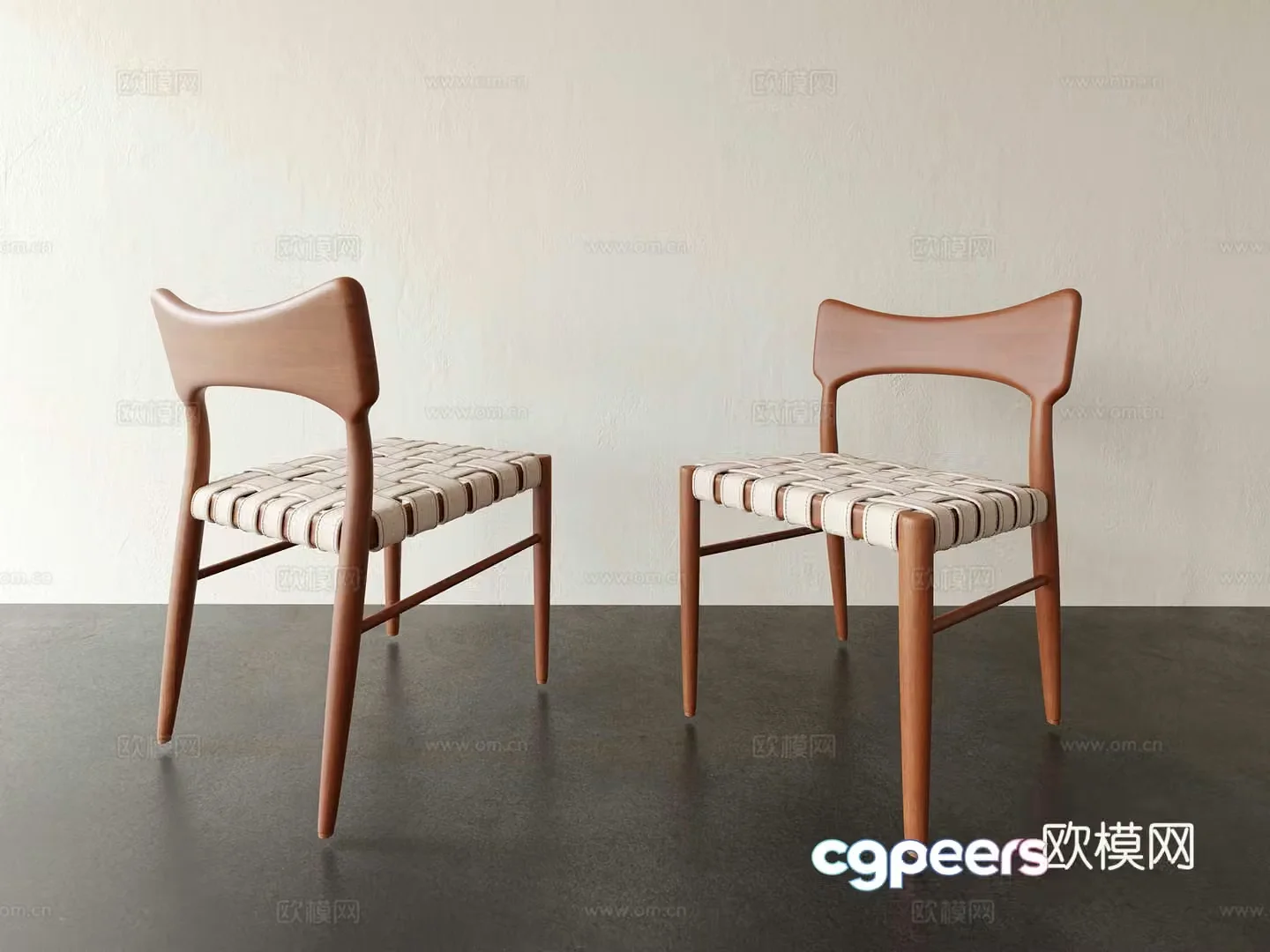 Chair Single Chair Seat Dining Chair 3D Model