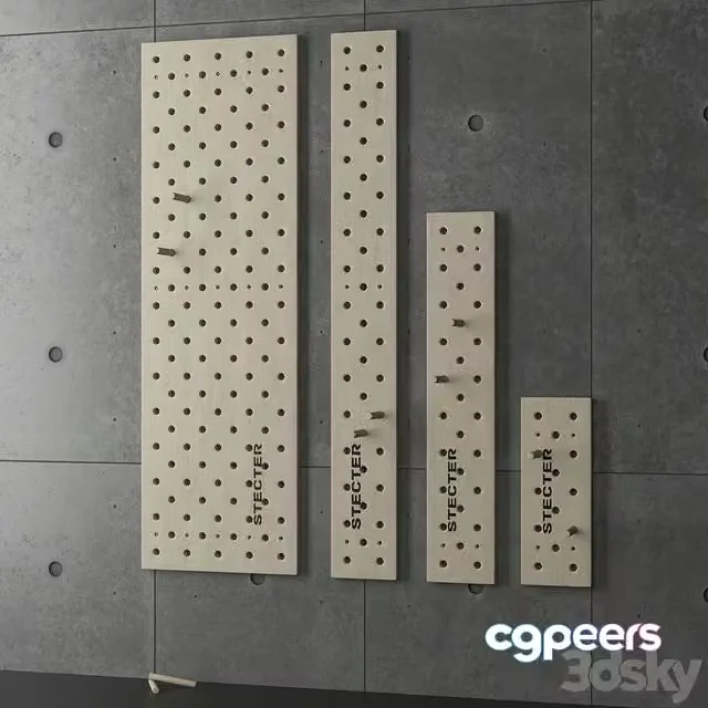 3ds Max Free – Climbing board Pegboard Pegboard STECTER