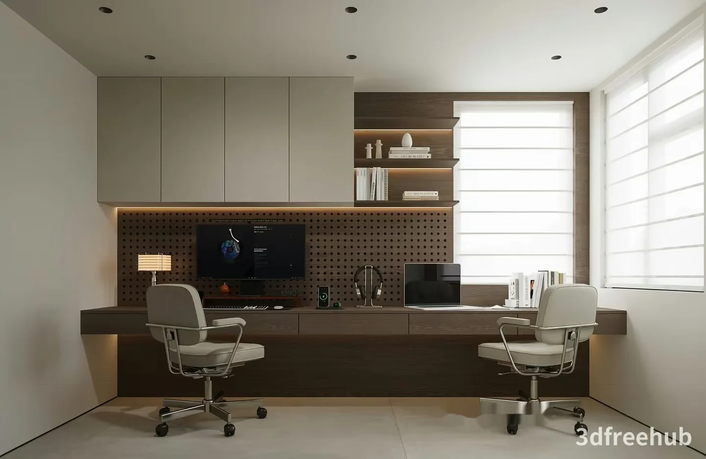 Modern Home Office 3D Model – 20578 – VRAY Render