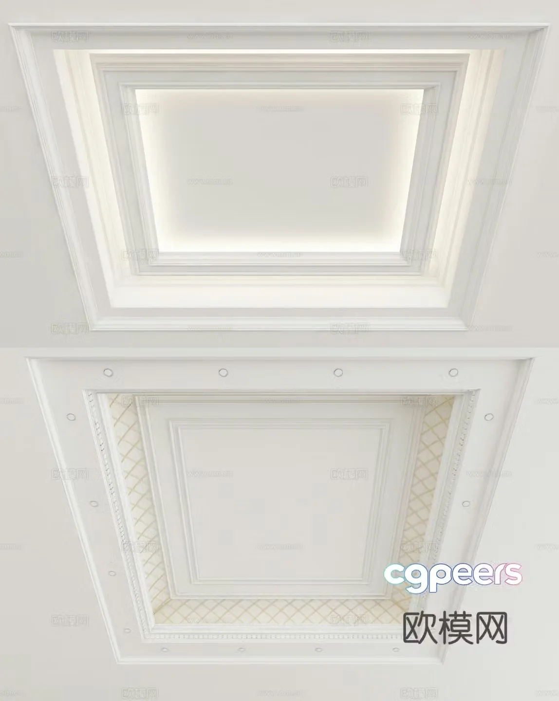 European style ceiling 3D model