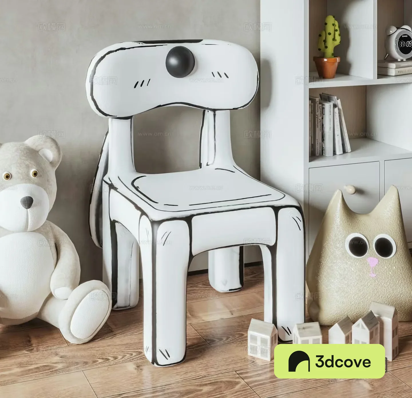 Modern children’s chair cartoon chair