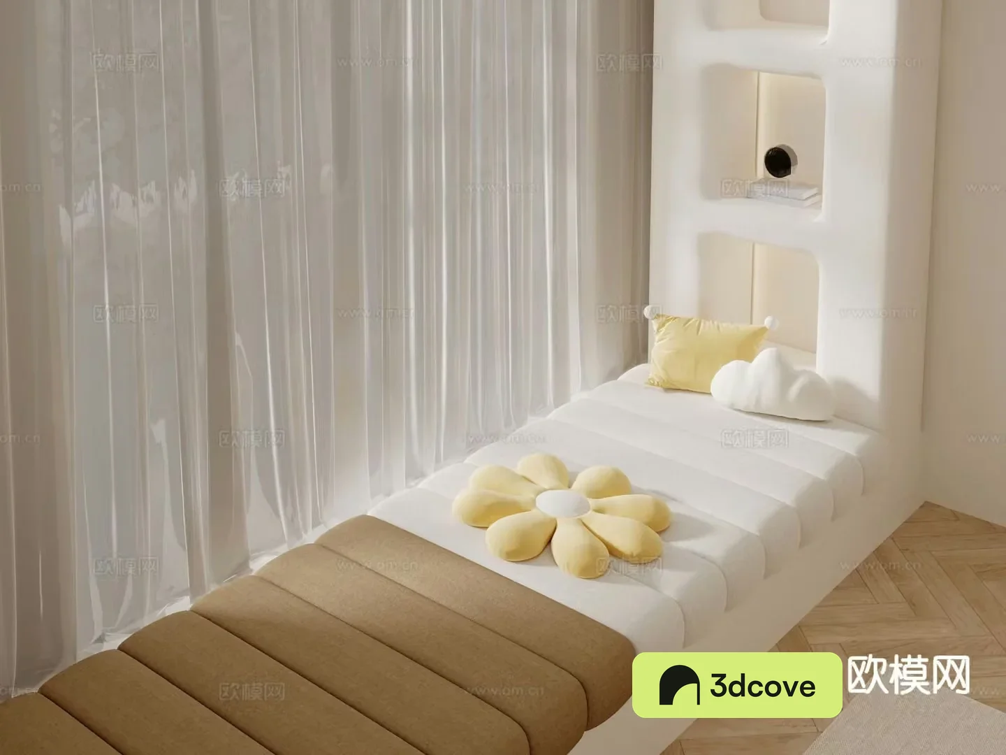 Bay window cushion