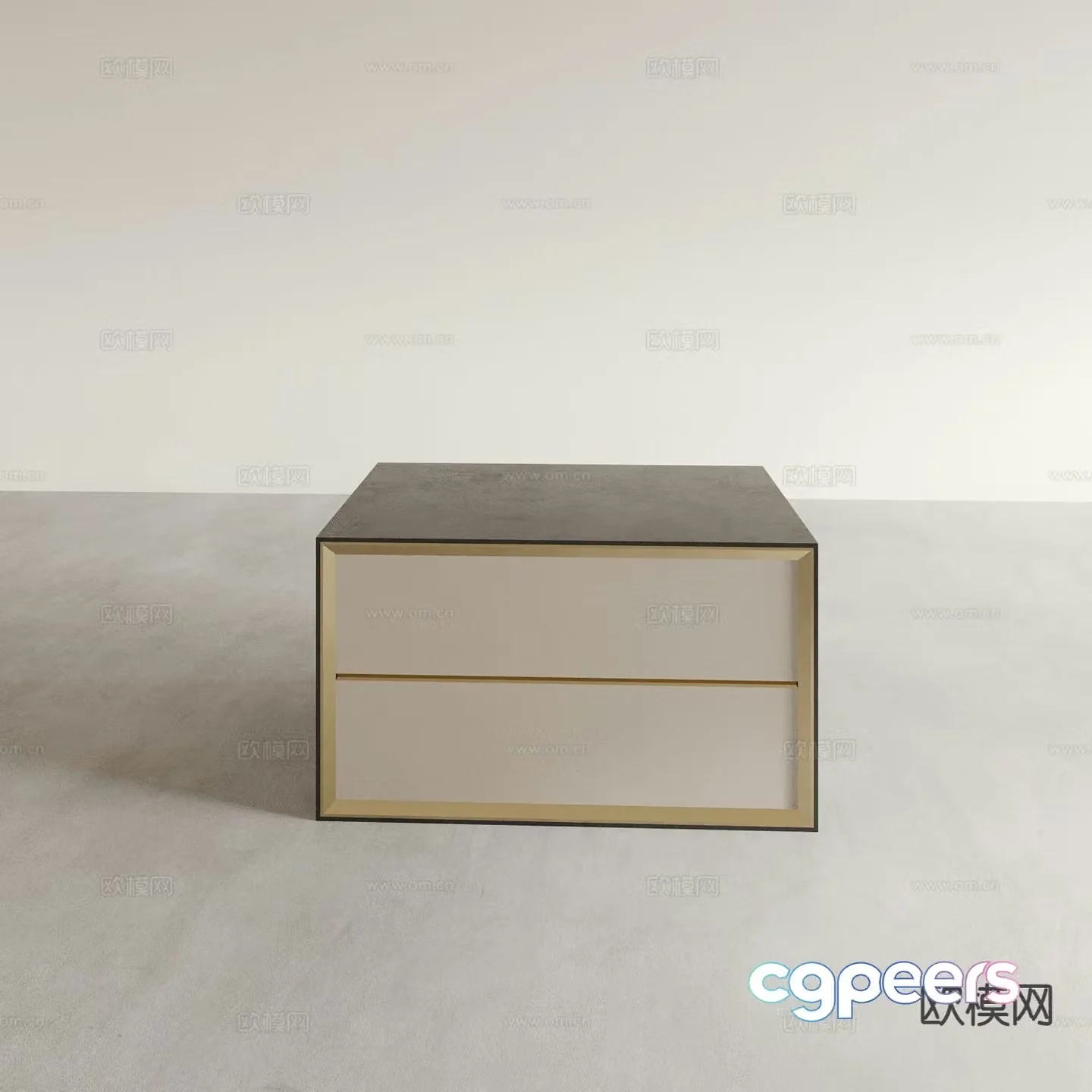 Modern bedside table 3d model