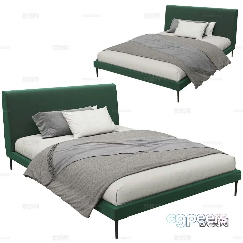 BoConcept Double Bed 3D Model