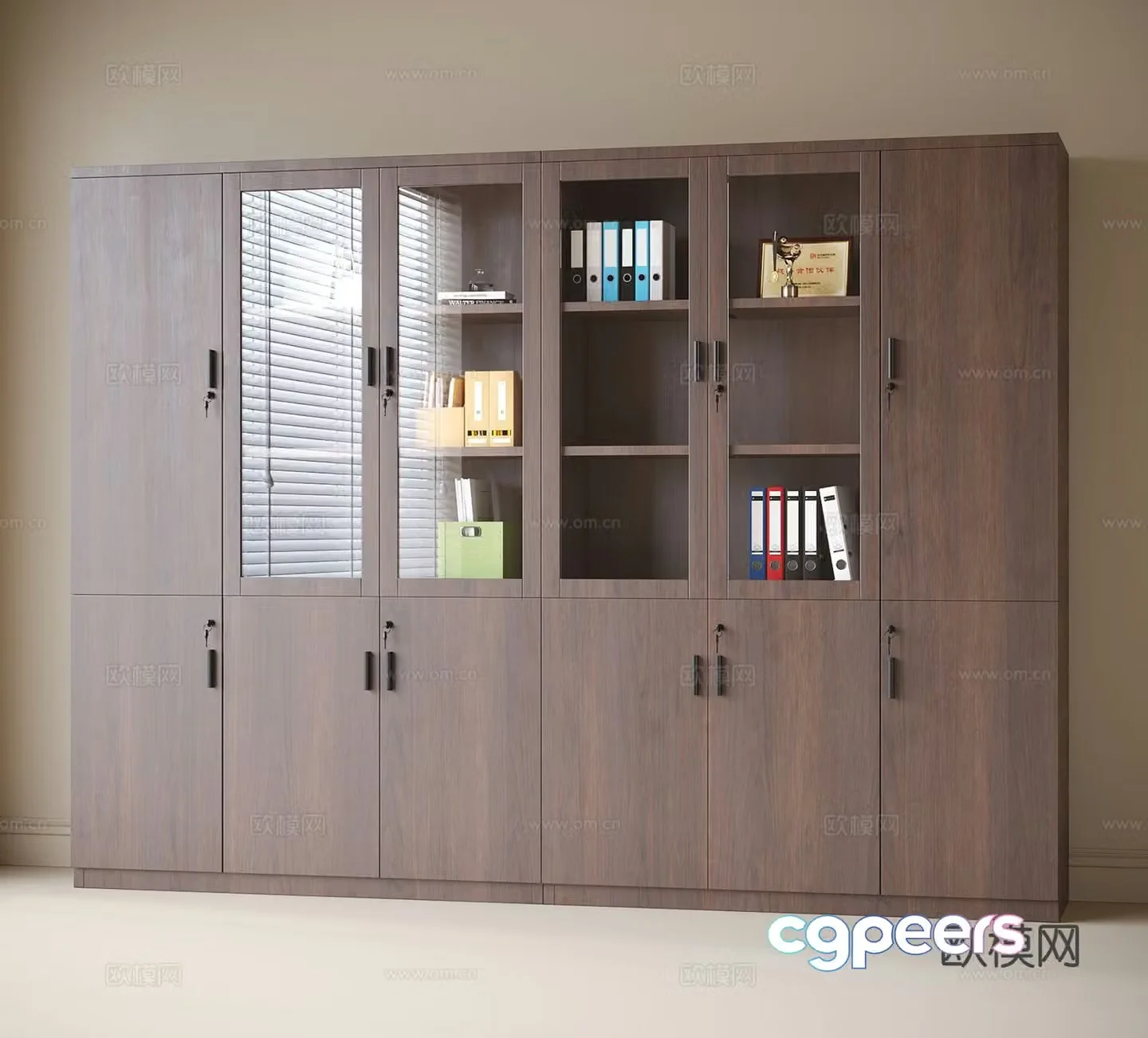 Modern filing cabinet information cabinet filing cabinet 3d model