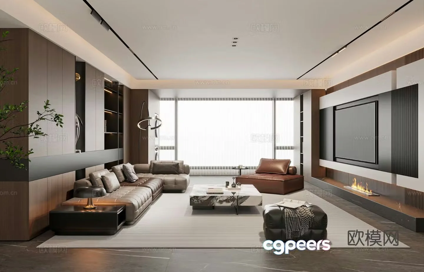 Italian living room 3d model