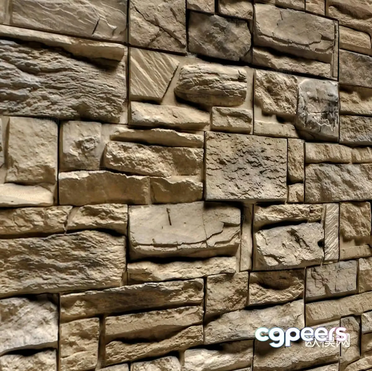 Retro brick wall antique wall tiles Exterior wall stone bricks Exterior wall tiles Stone brick exterior wall stone brick cultural wall 3D model