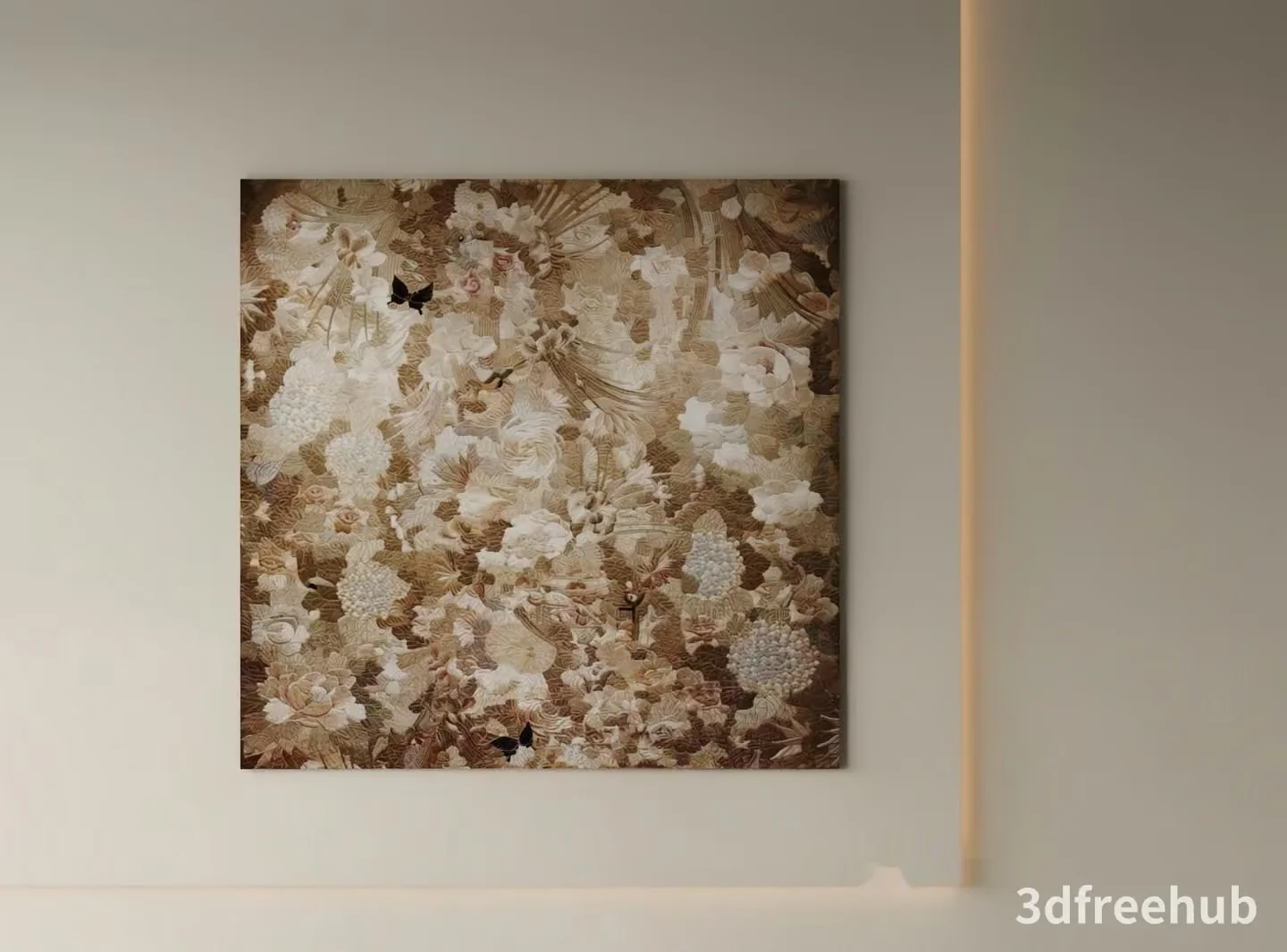 Modern Art Piece 3D Model – 18880 – VRAY Render