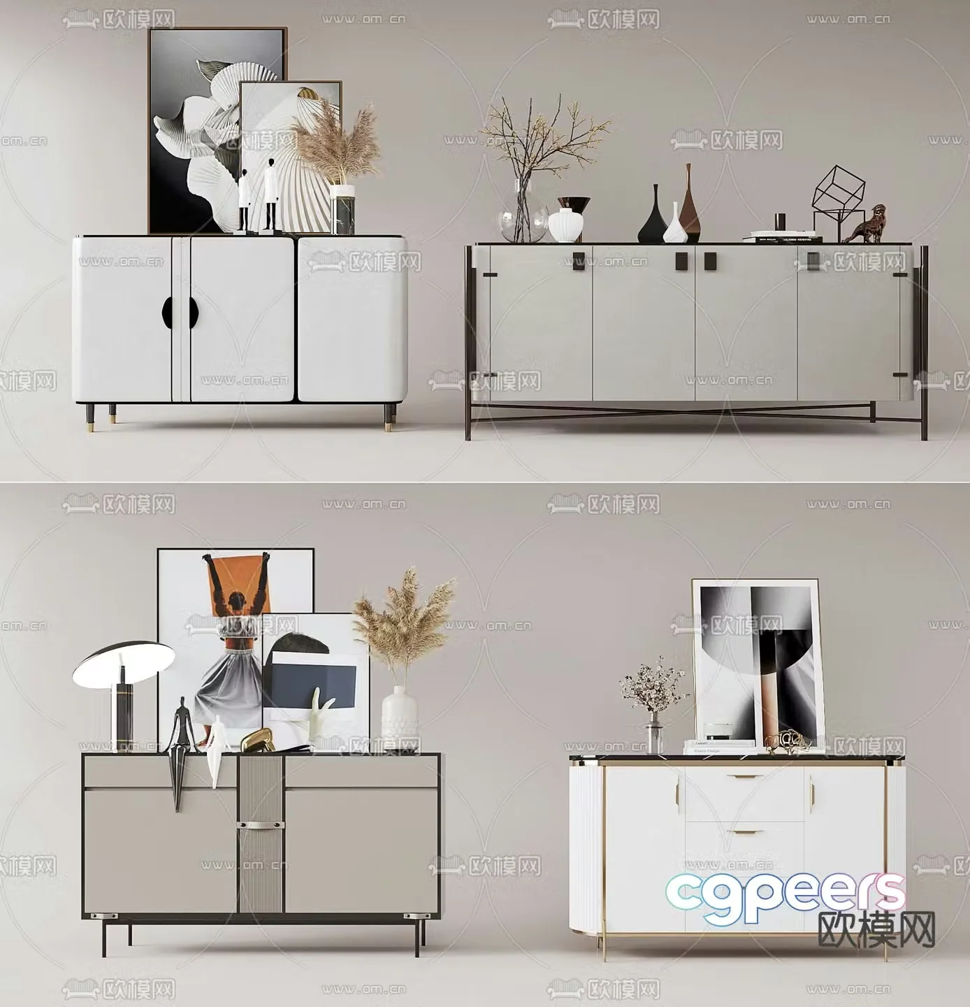 End view cabinet entrance cabinet side cabinet 3D model