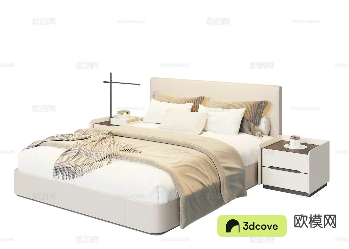 Modern double bed