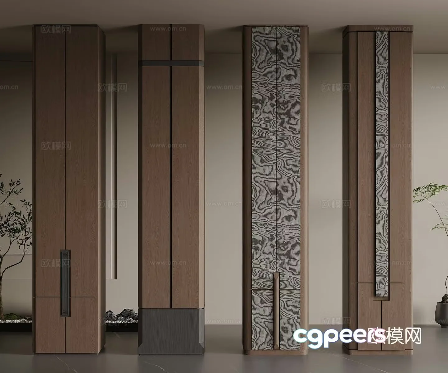 Middle Italian decorative columns pillars architectural columns modeling columns special-shaped columns 3D model