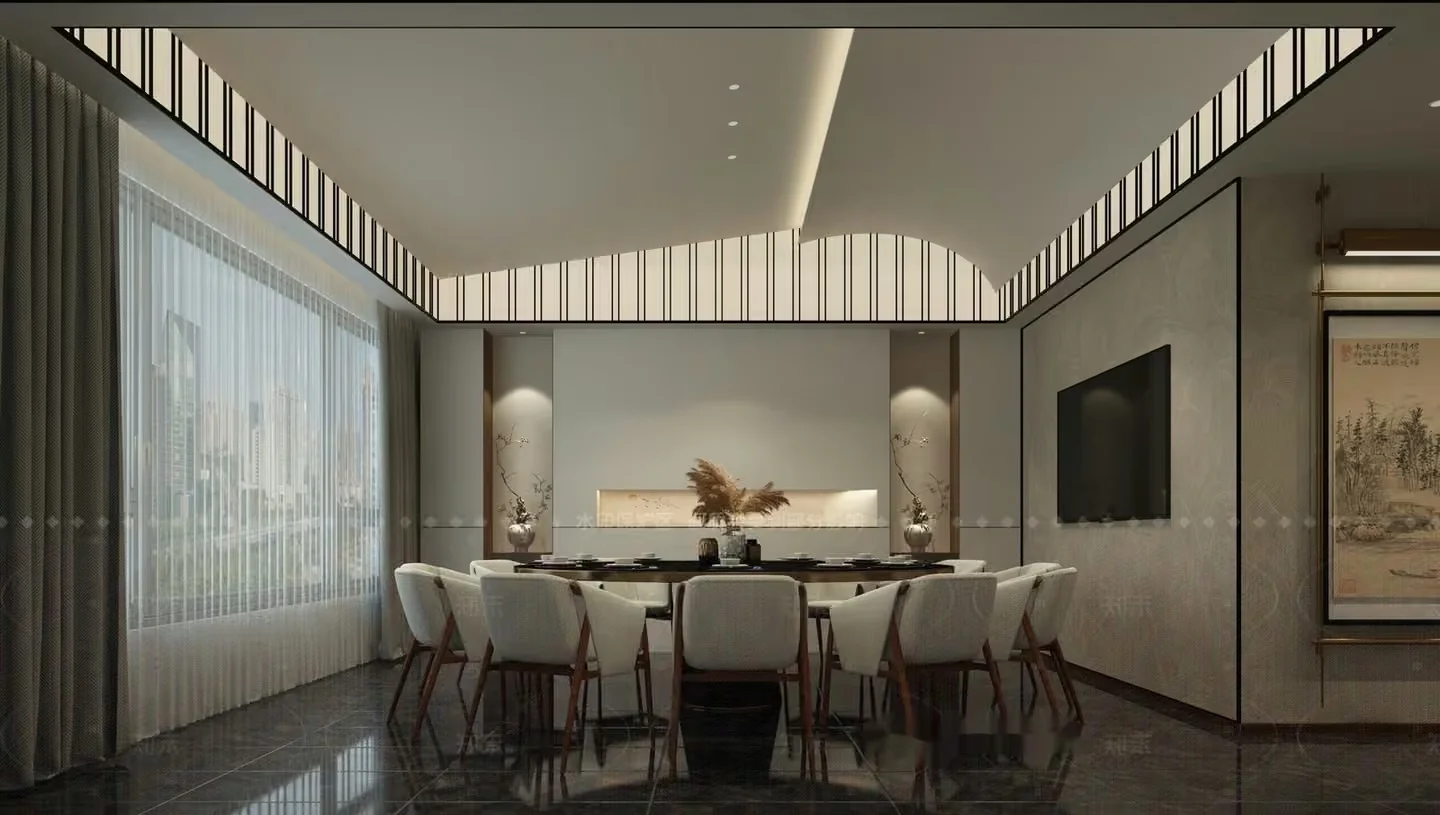 Modern Dining Room 3D Model – 7161 – VRAY Render